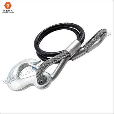 Gold Supplier Clear PVC Coated Pressed Wire Rope Sling with Loops Eye to Eye Lifting Tools Sling