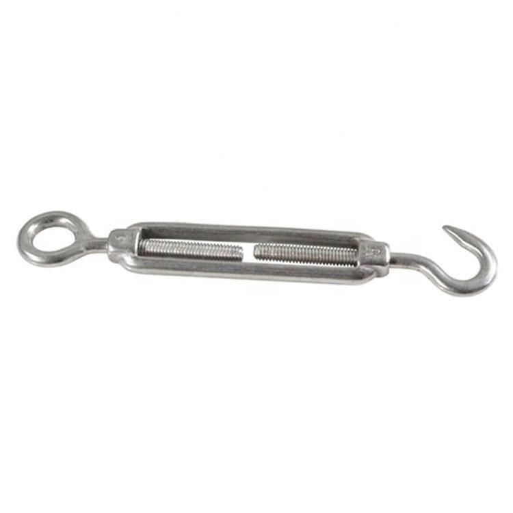 Stainless Steel 304 and 316 DIN1480 Hook Eye Turnbuckle with Size M4 to M20
