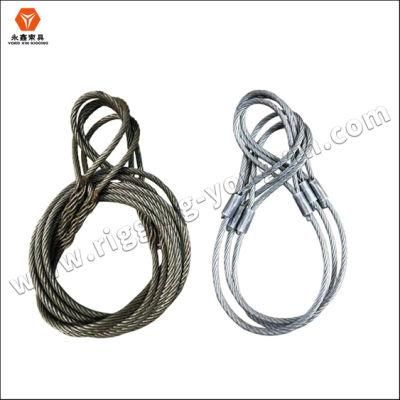 Durable Steel Wire Rope Assembly Wire Rope Sling End with Loops or Metal Terminals