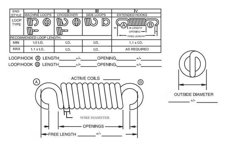 Hot Selling Black Nickel Plated Stainless Steel Extension Spring for Garage Door