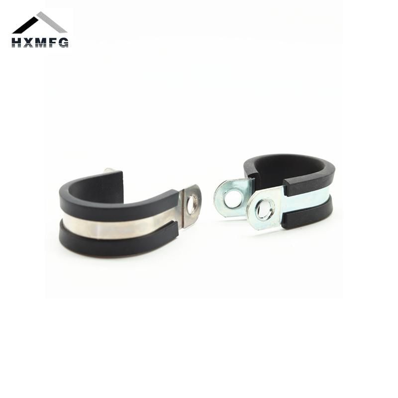 Full Range Size C Shape P Type Galvanized Rubber Clamp