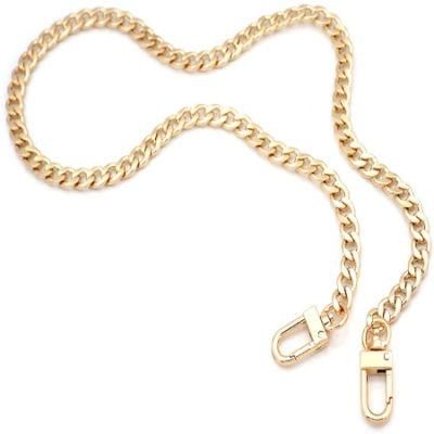 Gold Color Metal Handbag Chains Iron Flat Chains for Body Replacement Straps