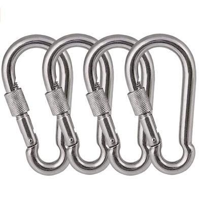 China Wholesale Custom Logo Small Lock Climbing Keychain Snap Hooks