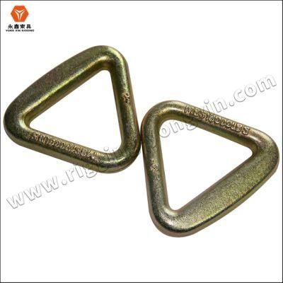 High Quality Lashing Metal Steel Forged Hardware Triangle Welded D Rings for Strap