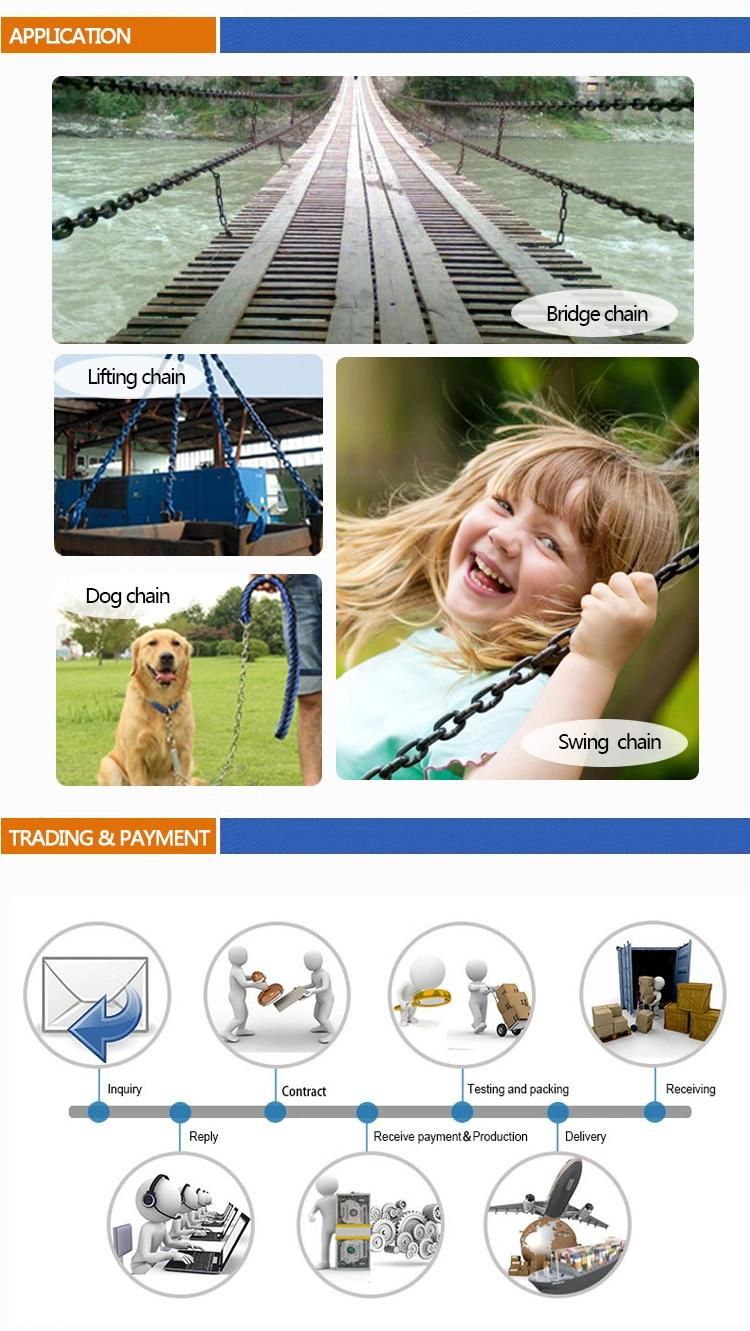 China Manufacturer of Steel Long Link and Short Chain and Chain Accessories