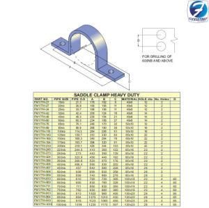 Saddle Clamp for Pipe (FM177H Series)