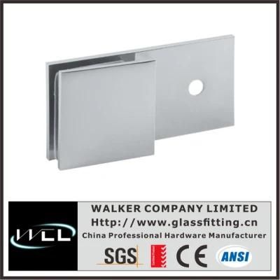 Wall to Glass 180 Degree Rectagular Glass Holding Bracket (BC201-180)
