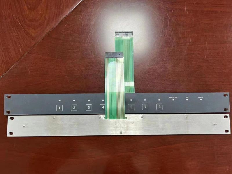 Customized Electronic Membrane Switch Keypad Assemble Aluminum Plate and Metal Casing