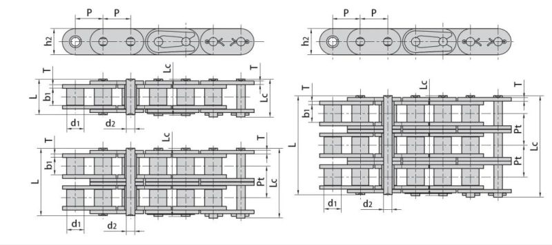 50 Roller Chain Straight Side Plates China Series Short Pitch Best Price Manufacture Special Attachments Double Lumber Sharp to Type Engineering Conveyor Chains
