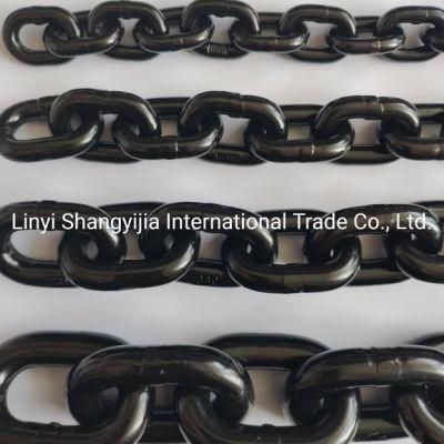 High Quality En818-2 Alloy Steel Black 6mm 8mm 10mm 12mm 13mm 14mm 16mm 18mm 20mm 22mm 25mm G80 Lifting Chain