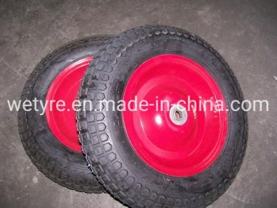 Worldwild Market Good Quality Competitive Price Factory Direct Sale Metal Spoke Pneumatic Rubber Wheel (3.50-8)