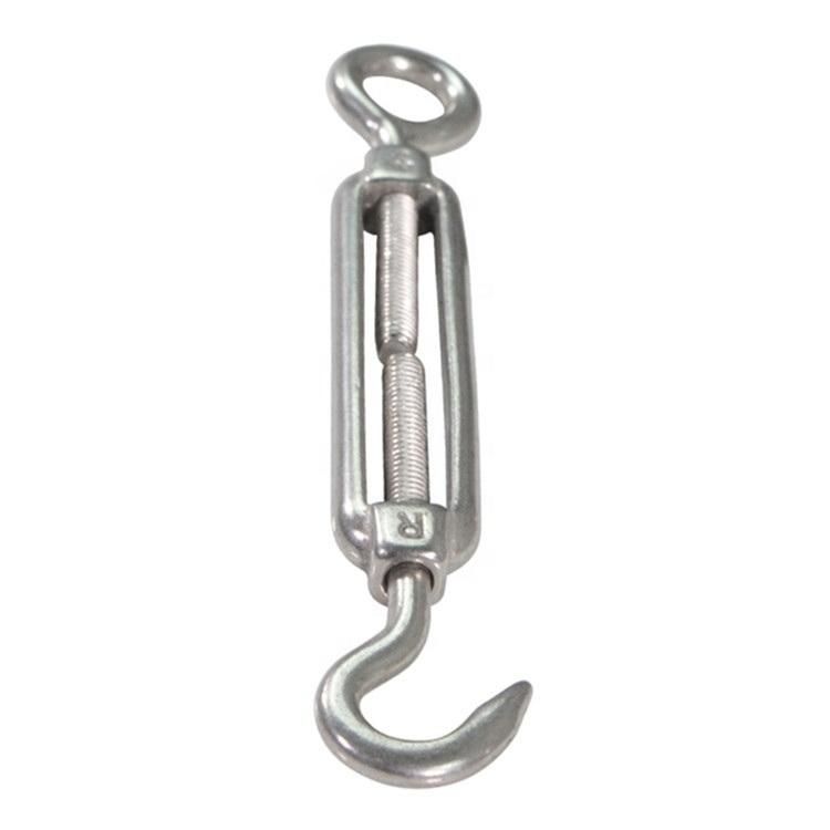 High Quality DIN1480 Galvanized Drop Forged Eye Hook Turnbuckle