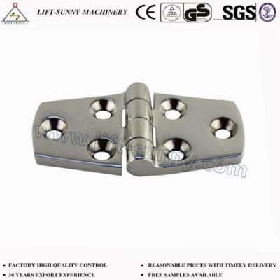 304/316 Stainless Steel Solid Cast Cabin Hinge with 6 Holes