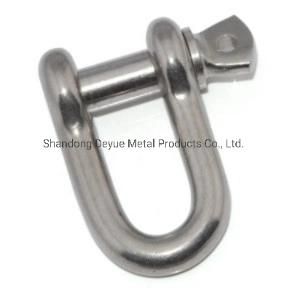 Supplier Hot DIP Galvanized Drop Forged Steel Screw Pin D Dee Type Chain Lifting G210 Shackle
