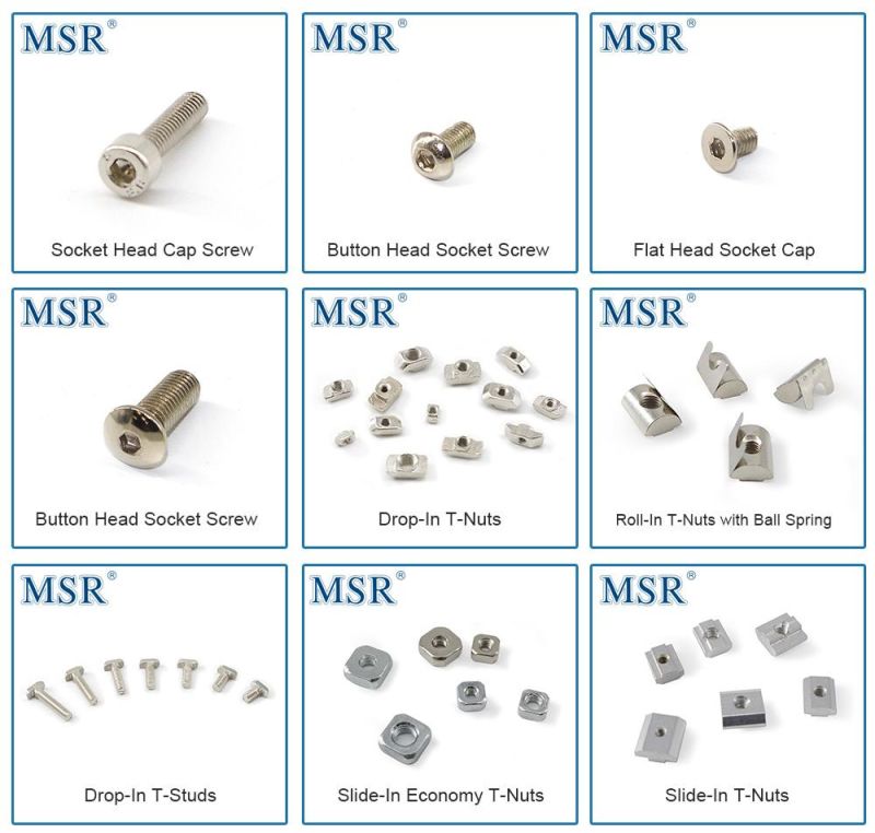 Msr 6 Hole Transition Double Strip Corner Bracket for Aluminum Profile