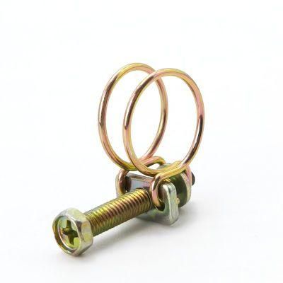 Galvanized Steel/ Nickel-Plated Double Wire Hose Clamps