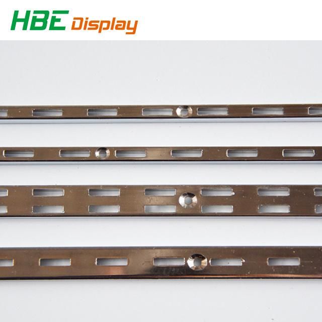 Grocery Store Chrome Plating Slotted Strut Channel for Wall Fixtures