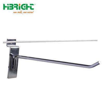 Retail Supermarket Gridwall Panel Chrome Pegboard Hook