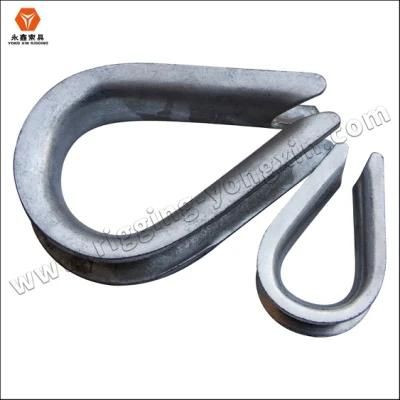 High Quality 1/2&quot; 3/4&quot; 7/8&quot; G414 Hot DIP Galvanized Rigging Hardware Heavy Duty Us Type Cable Thimble