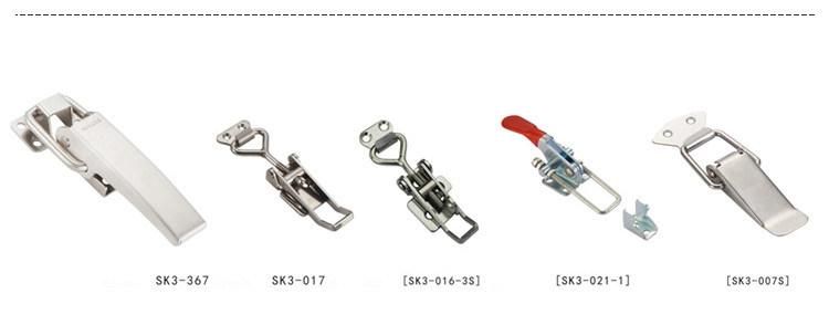 Latch Catch Stainless Steel Buckle Barrel Hoop Hasp Spring Loaded Toggle Latches for Chest Trunk Case Box