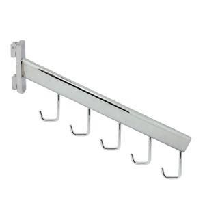 Factory Wholesale Metal 5 Hook Slotted Channel Display Hooks