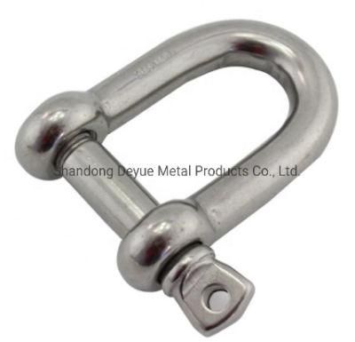 European Type AISI304 and AISI316 Stainless Steel, Over-Sized Slot Head, Oval Sink Pin / Socket Pin Dee Shackle