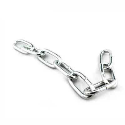 Q195 Q235 Zinc Plated DIN763 Iron Link Chain