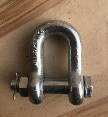 1 Inch 8.5 Ton Working Load D Steel Shackle G2150 with Nut