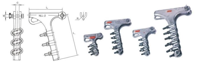 Nll-1 Aluminum Alloy Bolted Type Dead End Tension Clamps