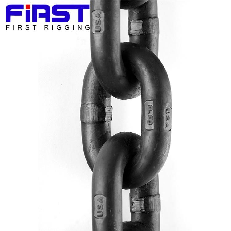 En818 Standard Primary Colour/Black Painted Finish G80 Lifting Chain