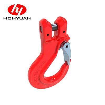 High Quality Rigging of G80 Drop Forged Alloy Steel Self Lock Safety Lifting Clevis Slip Hooks