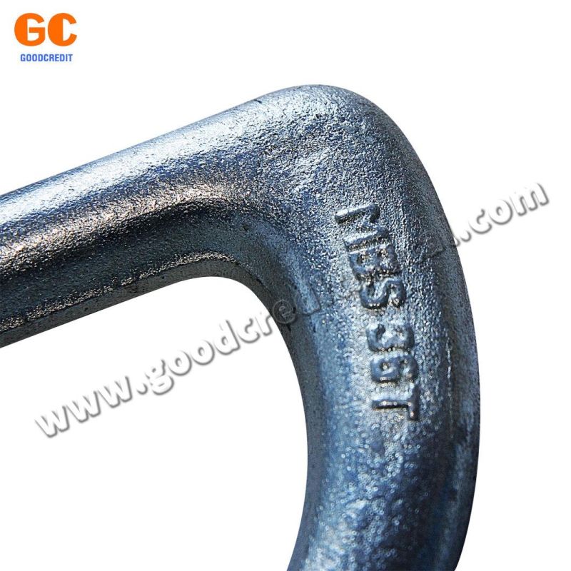 Factory Black Carbon Steel Drop Forged Lashing D Ring with Clip