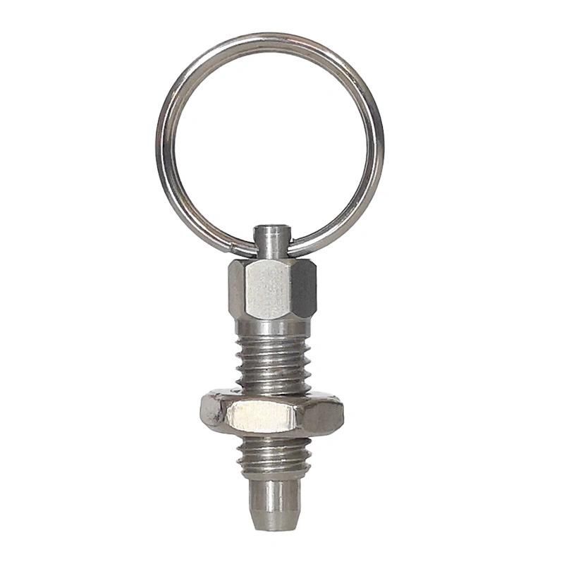 Index Plunger with Ring Pull Spring Loaded Retractable Stainless Locking Pin