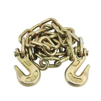G70 3/8&quot; Trailer Safety Chain with Clevis/Eye Slip Hook with Latch
