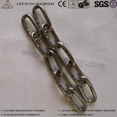4mm 316 Stainless Steel Link Chain DIN763 Long Link Chain