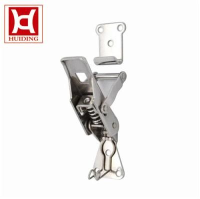 Stainless Steel Spring Loaded Draw Latch Heavy Spring Toggle Latch with Safety Catch