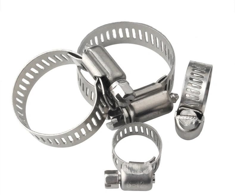 304 316 Stainless Steel Throat Hoop Water Pipe Duct Clamp
