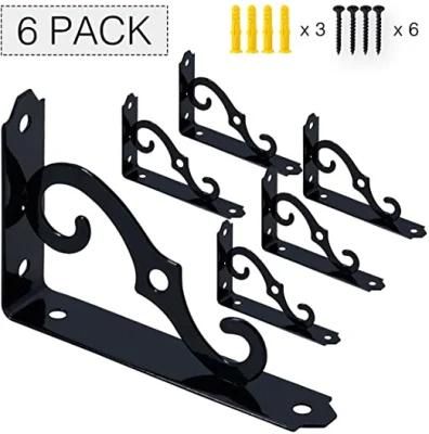 Heavy Duty Corner Brace Shelf Supporter Decorative Wall Shelf Brackets