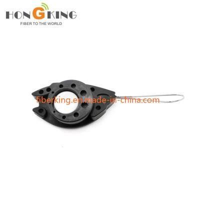 FTTH Fish Shape Rotating Deflection Drop Cable Clamp