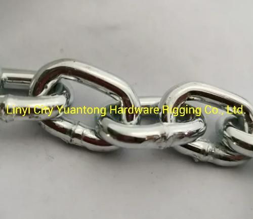 Hot Sale 6mm Welded Galvanized DIN766 Short Link Chain Made in China