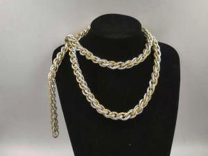 Interwined Aluminum Bag Chain for Bag, Belt, Shoe, Apparel Accessories, Ornaments