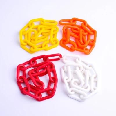 Road Safety Plastic Link Chain Barrie Yellow Green Plastic Chain