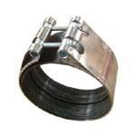Type F Pipe Coupling/Hose Clamp with Rubber Inside