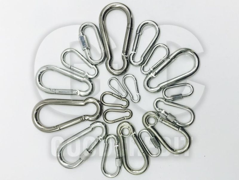 Wholesale Stainless Steel Zinc Plated Spring Snap Hook Carabiner Hook