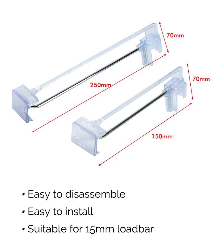 Metal Black Wire Slat Wall Display Hook