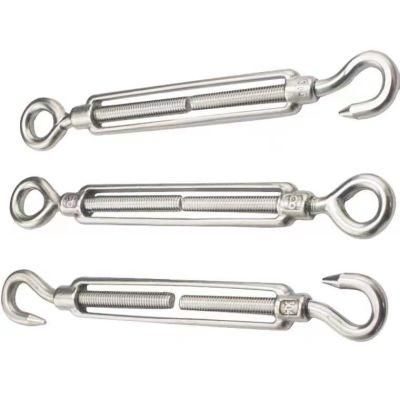 Stainless Steel 304 Turn Buckle Hook and Eye Light Duty Wire Rope