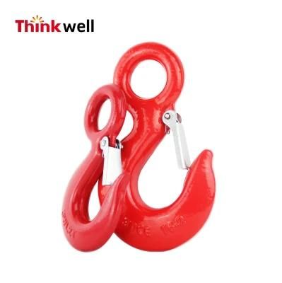 2t/3t/5t Alloy Steel Eye Sling Hook with Safety Latch