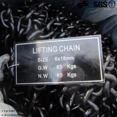 6mm G80 Alloy Steel Chain Hoist Lifting Chain Link Chain