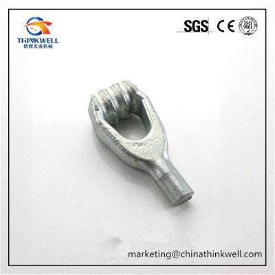 Forging Parts HDG Screw Plles Triple Eye Helical Anchor Rod