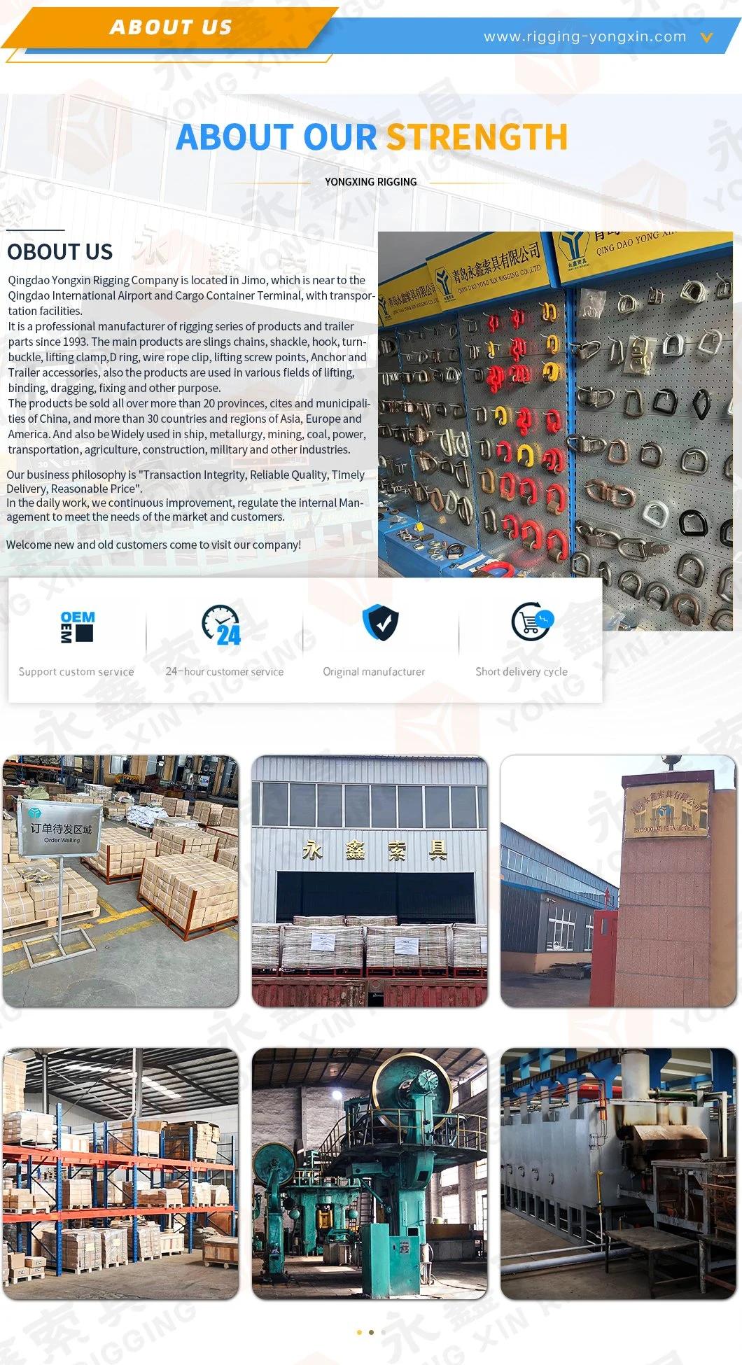 Chinese Manufacture High Quality Rigging Forged Hardware Stainless Steel on Pivoting D Link|Lashing D Ring